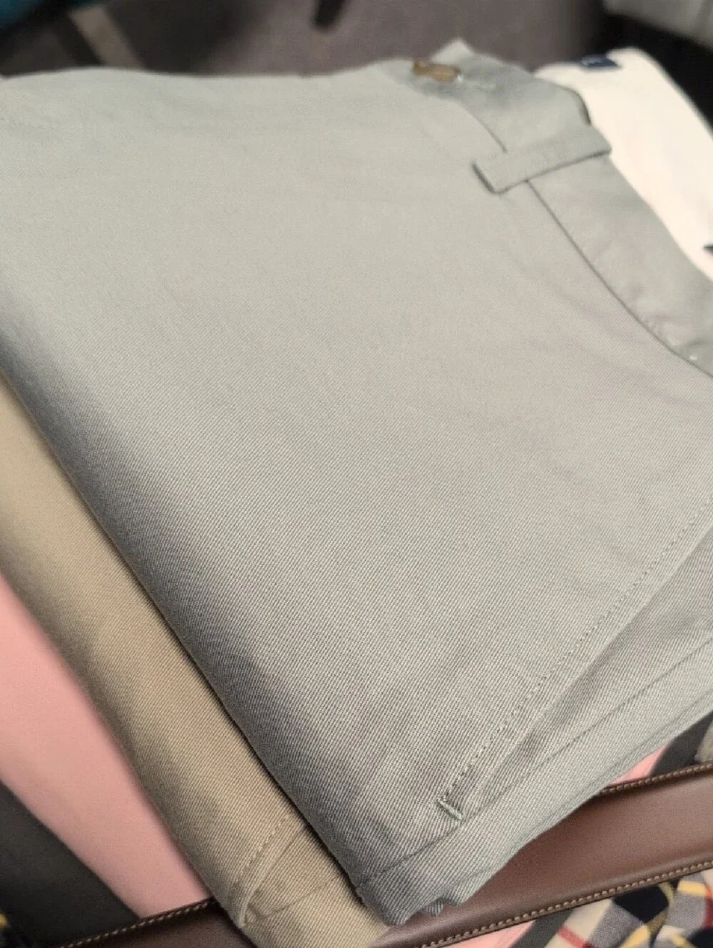 J. Crew Light Green/Gray Casual Chinos